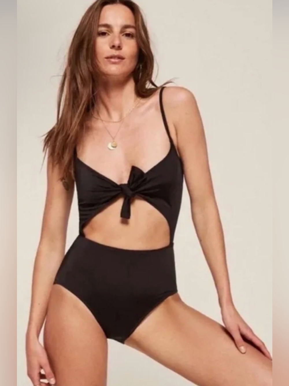 NWT Reformation Tropicana One Piece in Black